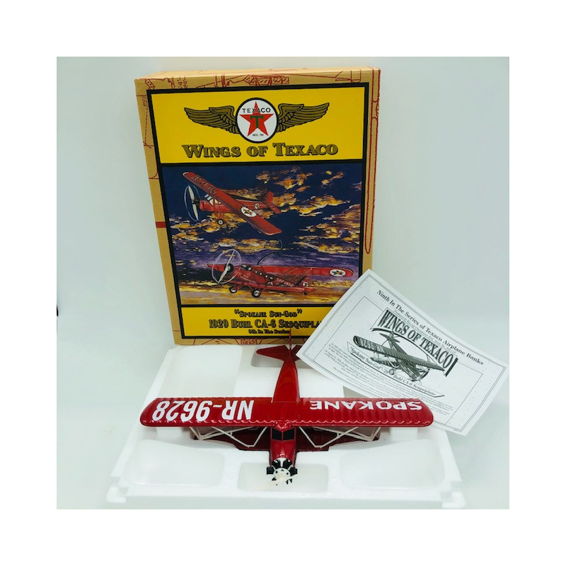 Wings of Texaco - Avion SPOKANE Sun-God 1929 Buhl Red