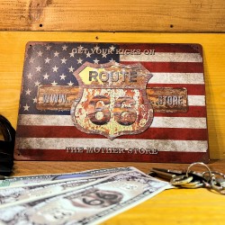 ROUTE 66 STORE - The VINTAGE LOGO Mother Store Metal Sign