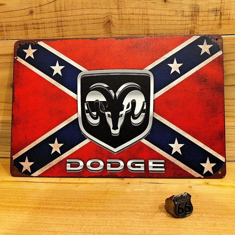 DODGE - Plaque décorative en métal