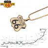 Pendentif ROUTE 66 - Le collier Route 66
