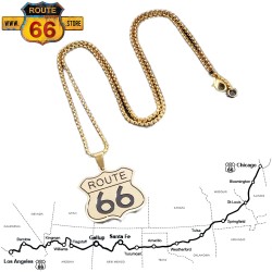 Pendentif ROUTE 66 - Le collier Route 66