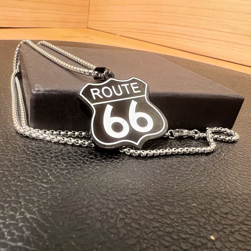 Pendentif ROUTE 66 - Le collier Route 66 Pendentif ROUTE 66 - Le collier Route 66