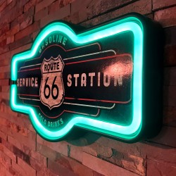 ROUTE 66 GARAGE - LAMPE LED NEON