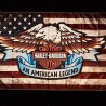 Drapeau USA vintage Harley Davidson