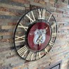 HORLOGE ROUTE 66 METAL SIGN