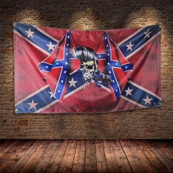 Rockabilly Southern flag - Drapeau USA vintage confédéré Rockab