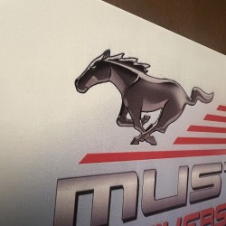 Mustang 60th Anniversary Commemorative Metal Sign