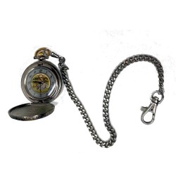 FRANKLIN MINT - GENERAL ROBERT LEE POCKET WATCH & CANONS SUPPORT