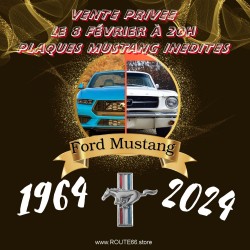PLAQUES DECO - FORD MUSTANG 60th ANNIVERSARY