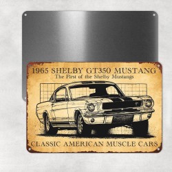 PLAQUES DECO - FORD MUSTANG 60th ANNIVERSARY