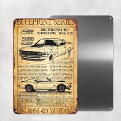 VENTE PRIVEE PLAQUES DECO - FORD MUSTANG 60th ANNIVERSARY