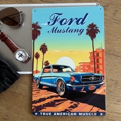 VENTE PRIVEE PLAQUES DECO - 03 - FORD MUSTANG 60th ANNIVERSARY