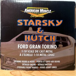 STARSKY & HUTCH - GRAN TORINO ERTL 1:18 Miniature de Collection | www.ROUTE66.store