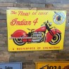 Indian Motorcycle - Vintage original licenced metal signs