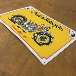 Indian Motorcycle - Vintage original licenced metal signs