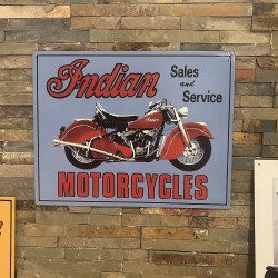 Indian Motorcycle - Vintage original licenced metal signs