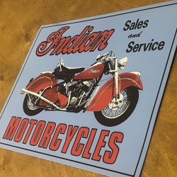 Indian Motorcycle - Vintage original licenced metal signs