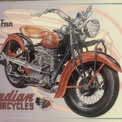 Indian Motorcycle - Vintage original licenced metal signs