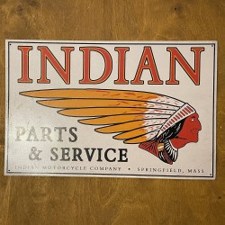 Indian Motorcycle - Vintage original licenced metal signs