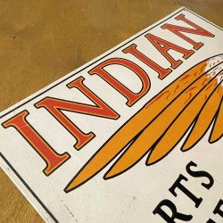 Indian Motorcycle - Vintage original licenced metal signs