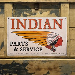 Indian Motorcycle - Vintage original licenced metal signs