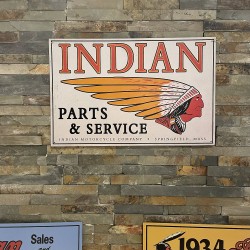 Indian Motorcycle - Vintage original licenced metal signs