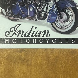 Indian Motorcycle - Vintage original licenced metal signs