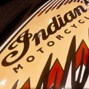 Chef Indien Emaillé - Indian Motorcycle Enamel Chief sign