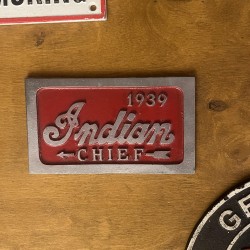 USA INDIAN MOTORCYCLE METAL SIGNS