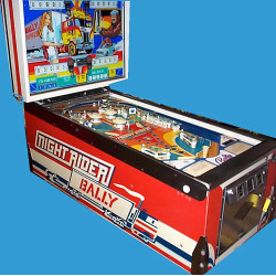 FLIPPER BALLY VINTAGE NIGHT RIDER PINBALL