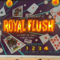 FLIPPER GOTTLIEB VINTAGE ROYAL FLUSH PINBALL