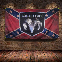 Drapeau USA Vintage - DODGE RAM