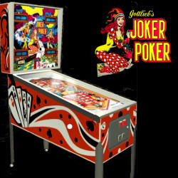 FLIPPER GOTTLIEB JOKER POKER VINTAGE PINBALL