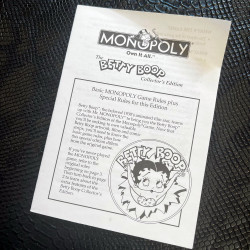 SOCIETE MONOPOLY : Versions vintage BETTY BOOP