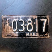 PLAQUE AUTO - Massachusetts - 1946