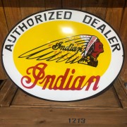 INDIAN AUTHORIZED DEALER - PLAQUE EMAILLEE