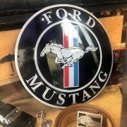 FORD MUSTANG - PLAQUE EMAILLEE