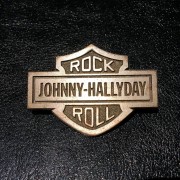 Johnny Hallyday - Pins Original en etain Bar & Shield
