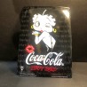 BETTY BOOP VINTAGE - Carte postale Coca Cola en métal