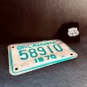 Vintage US Moto License plate - OKLAHOMA 1970