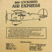 Texaco Avion 1929 Lockheed Air express