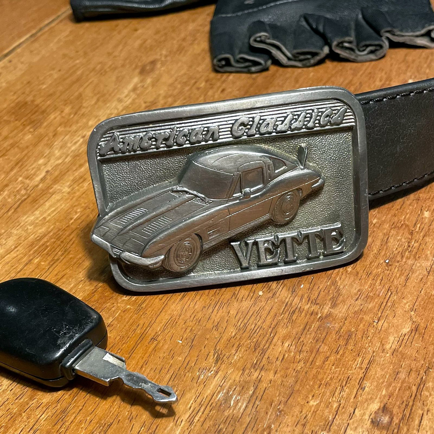 Boucle de ceinture vintage Chevrolet Corvette