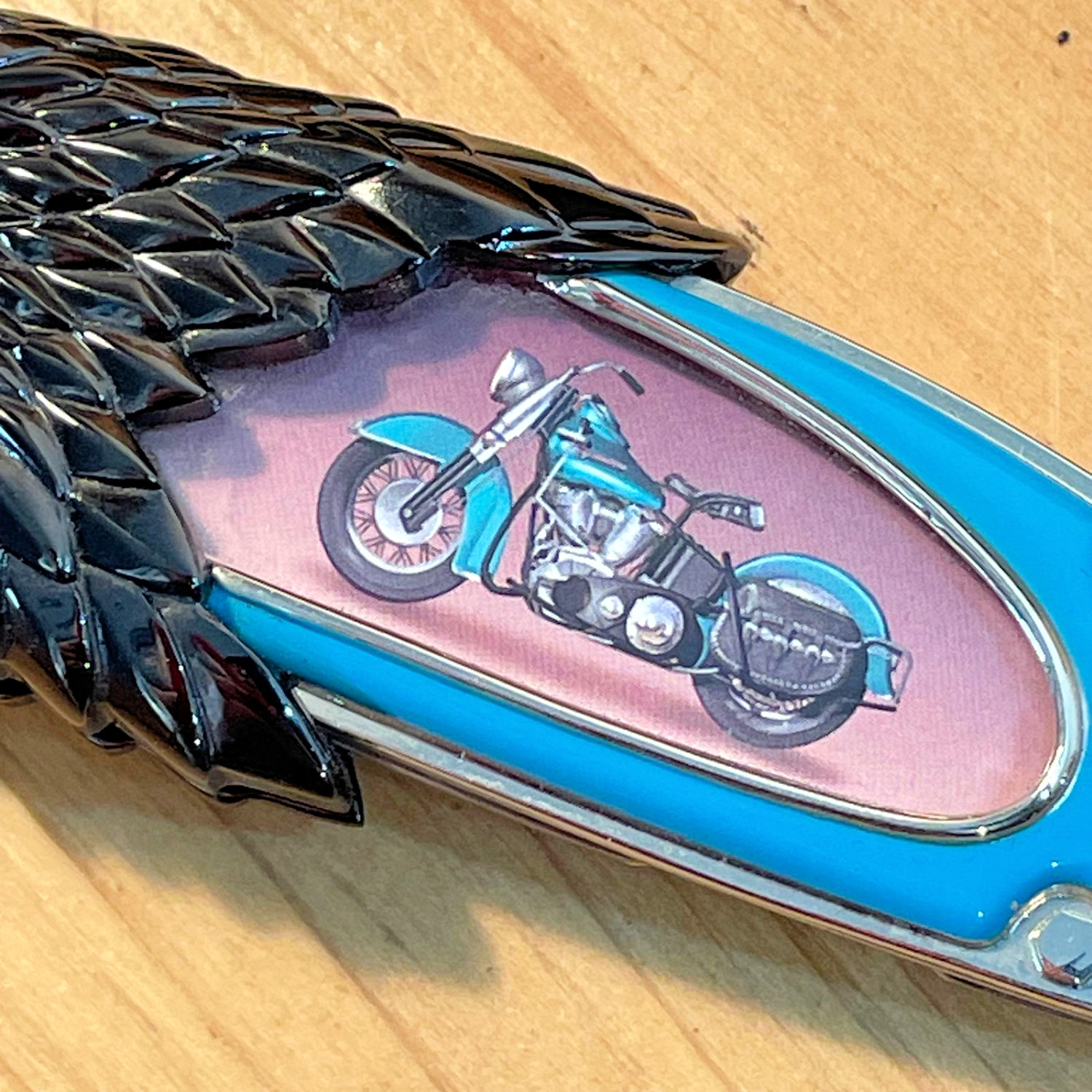 Couteau Franklin Mint Harley Davidson Hydra Glide Knife