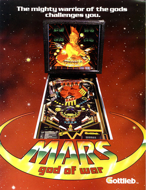 FLYER FLipper God Of Mars Pinball