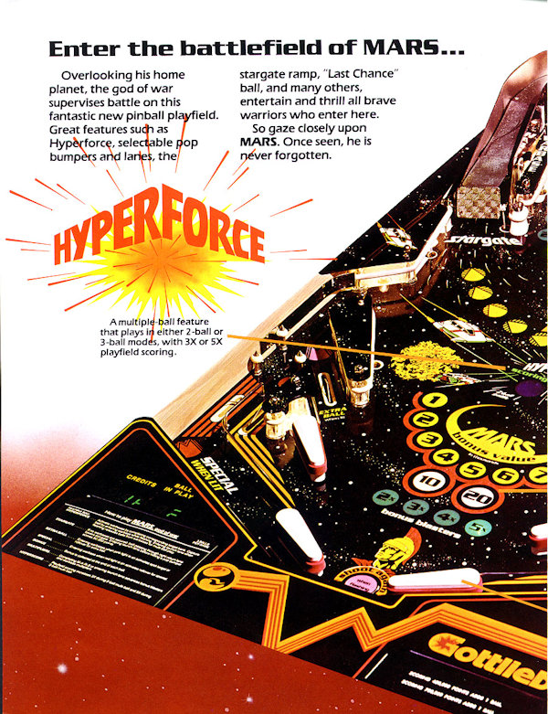 FLYER FLipper God Of Mars Pinball