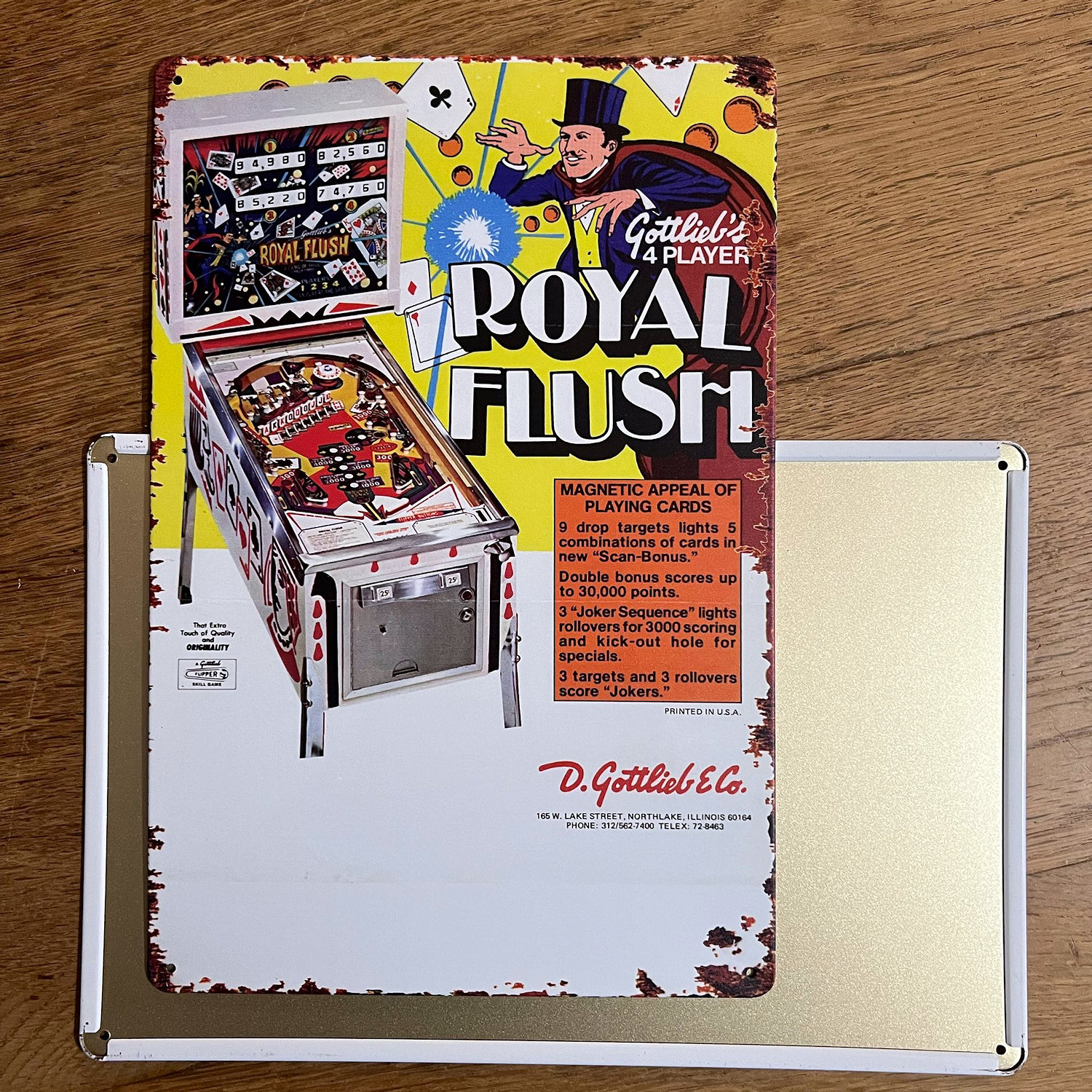 Flipper Gottlieb ROYAL FLUSH Pinball