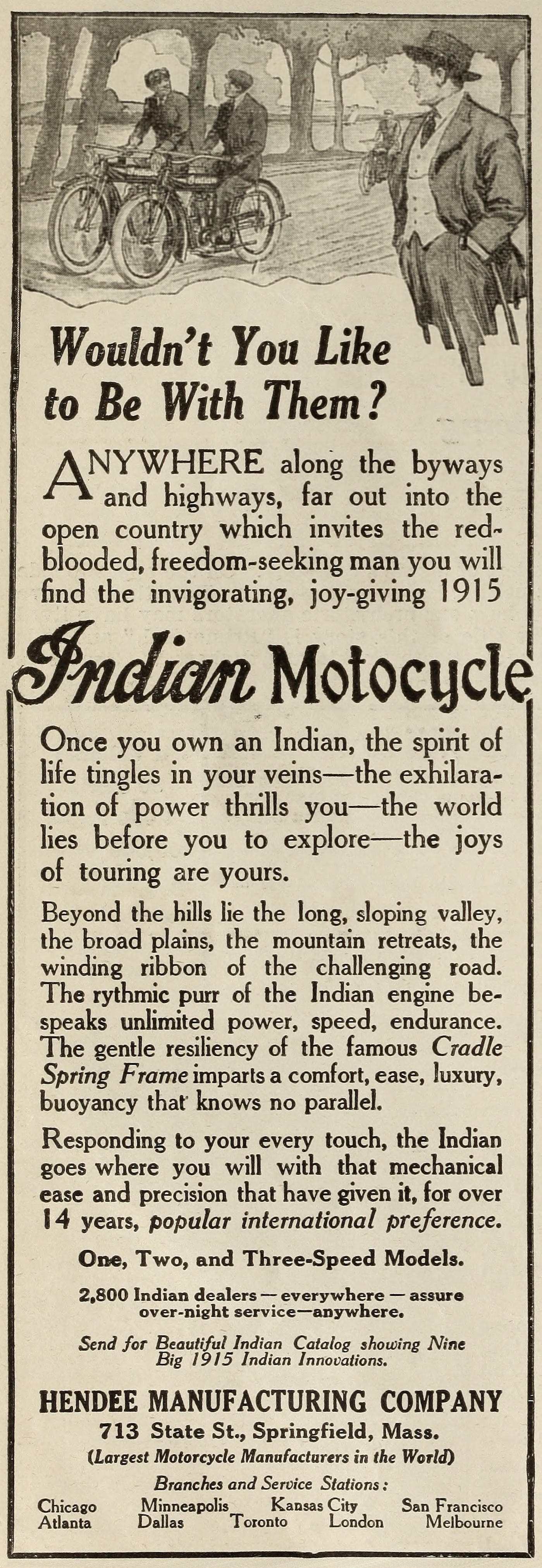 Article de journal Indian Motocycle