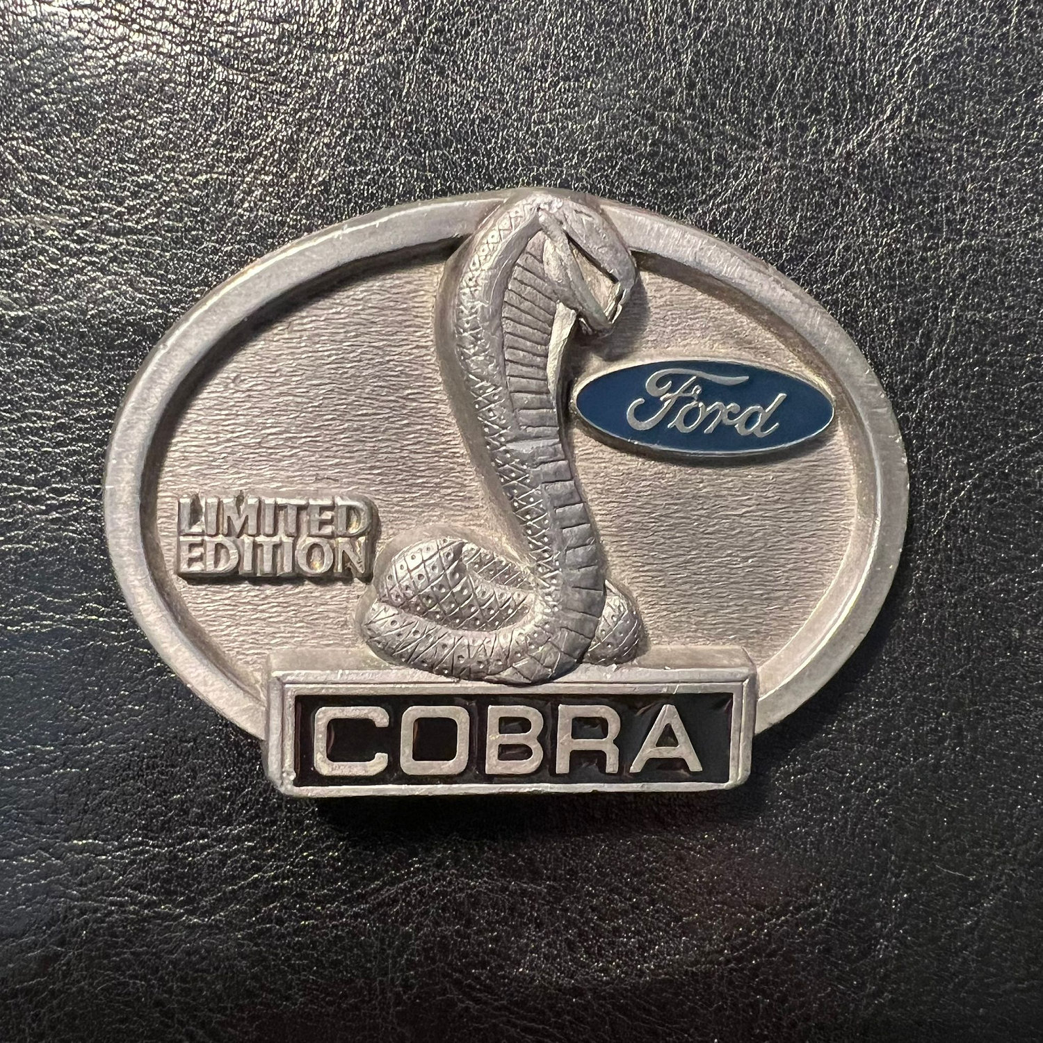 Boucle de ceinture collector Vintage Cobra Ford