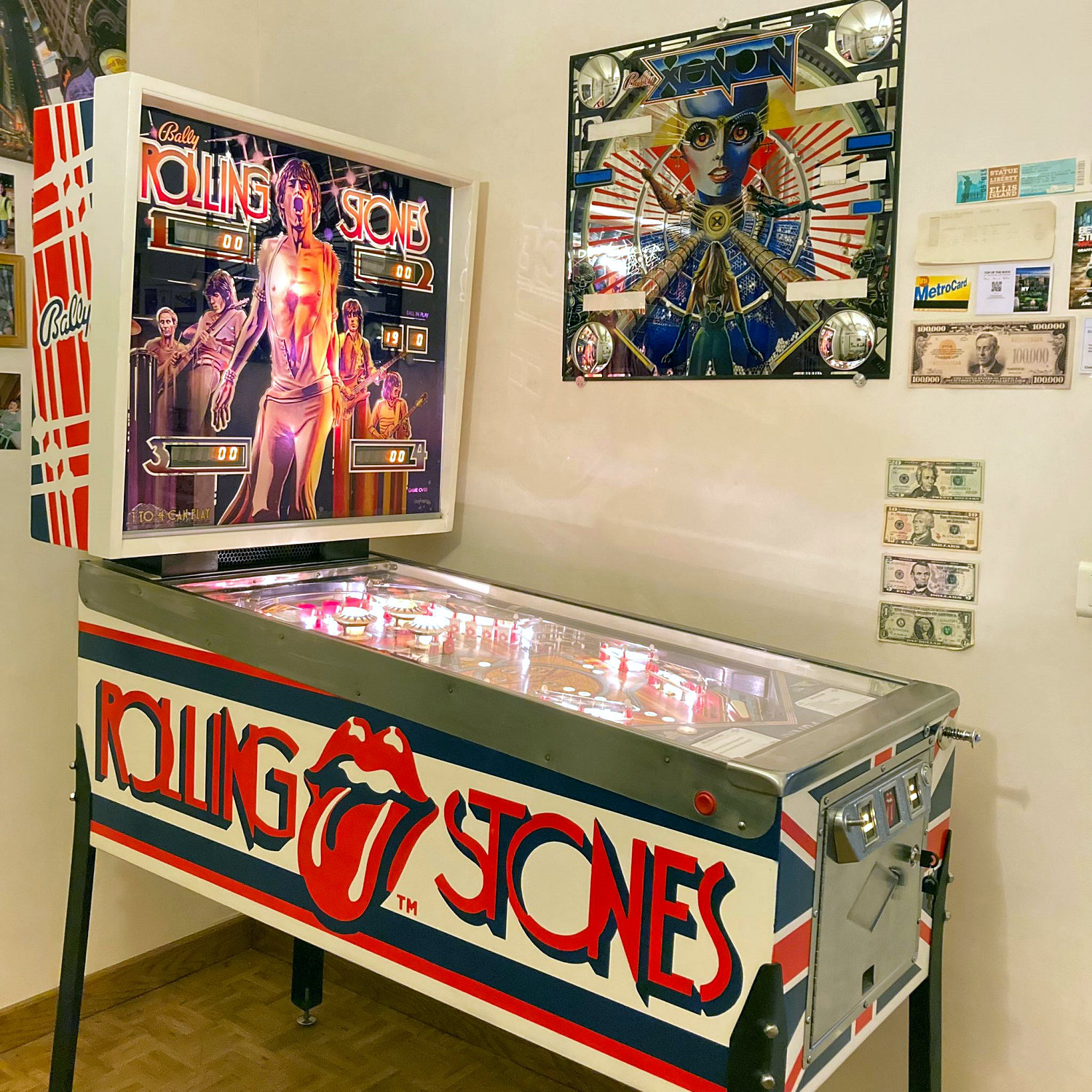 Flipper Bally Rolling Stones Pinball