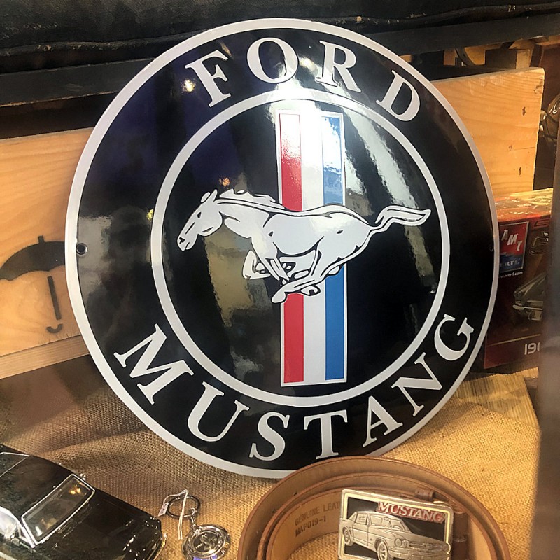Plaque émaillée Ford Mustang